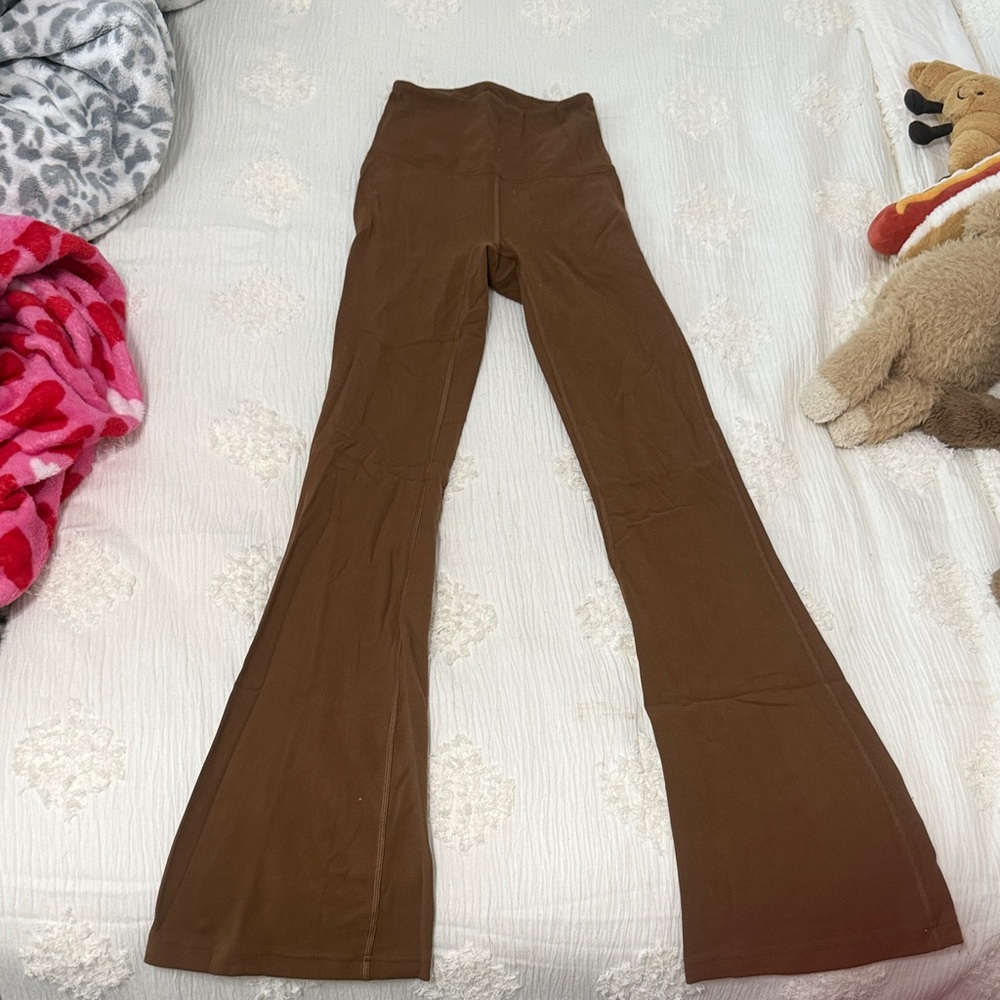 lululemon athletica Brown Flare Leggings
